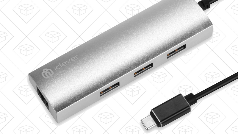 iClever USB-C to USB/Ethernet Hub, $10 with code ICLEVER0